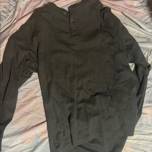 Men's Gray Henley Shirt